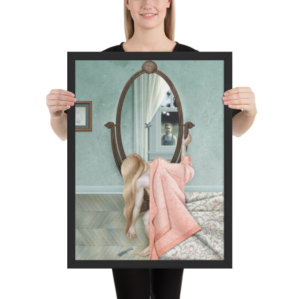 Mirror framed poster 18x24